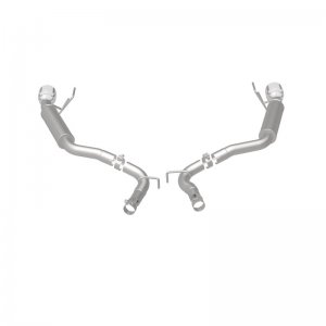 Ford Mustang Performance Exhaust - Rear - Magnaflow - Axle Back, Competition, Dual Split Polish 4.5in Tip - `15-`23