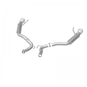Ford Mustang Performance Exhaust - Rear - Magnaflow - Axle Back, Competition, Dual Split Polish 4.5in Tip - `15-`23