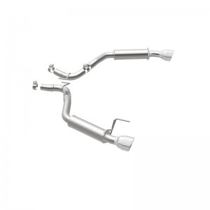 Ford Mustang Performance Exhaust - Rear - Magnaflow - Axle Back, Competition, Dual Split Polish 4.5in Tip - `15-`23