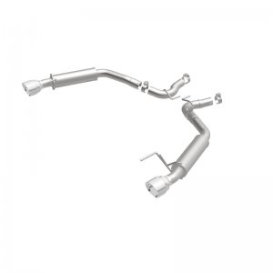 Ford Mustang Performance Exhaust - Rear - Magnaflow - Axle Back, Competition, Dual Split Polish 4.5in Tip - `15-`23