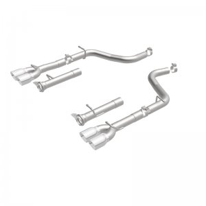 Dodge Challenger R/T Performance Exhaust - Rear - Magnaflow - MagnaFlow Axle-Back 19210, Quad Split Rear, Race Series - `15-`16