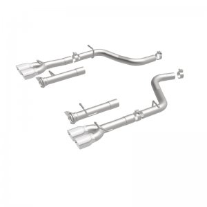 Dodge Challenger R/T Performance Exhaust - Rear - Magnaflow - MagnaFlow Axle-Back 19210, Quad Split Rear, Race Series - `15-`16