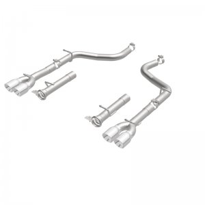 Dodge Challenger R/T Performance Exhaust - Rear - Magnaflow - MagnaFlow Axle-Back 19210, Quad Split Rear, Race Series - `15-`16