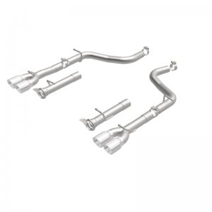 Dodge Challenger R/T Performance Exhaust - Rear - Magnaflow - MagnaFlow Axle-Back 19210, Quad Split Rear, Race Series - `15-`16