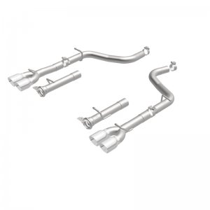 Dodge Challenger R/T Performance Exhaust - Rear - Magnaflow - MagnaFlow Axle-Back 19210, Quad Split Rear, Race Series - `15-`16