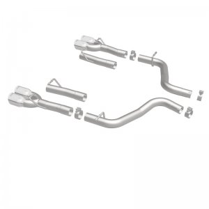 Dodge Challenger Performance Exhaust - Rear - Magnaflow - Race Series Axle-Back Quad Split 3.5in Tip - Polished - `15-`23