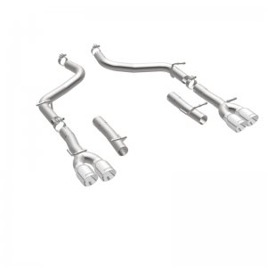 Dodge Challenger Performance Exhaust - Rear - Magnaflow - Race Series Axle-Back Quad Split 3.5in Tip - Polished - `15-`23