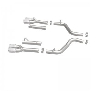Dodge Challenger Performance Exhaust - Rear - Magnaflow - Race Series Axle-Back Quad Split 3.5in Tip - Polished - `15-`23