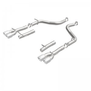 Dodge Challenger Performance Exhaust - Rear - Magnaflow - Race Series Axle-Back Quad Split 3.5in Tip - Polished - `15-`23