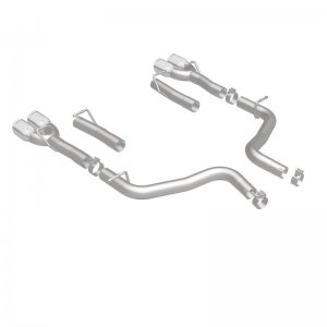 Dodge Challenger Performance Exhaust - Rear - Magnaflow - Race Series Axle-Back Quad Split 3.5in Tip - Polished - `15-`23