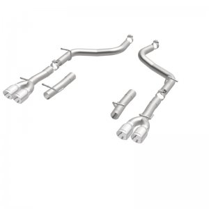 Dodge Challenger Performance Exhaust - Rear - Magnaflow - Race Series Axle-Back Quad Split 3.5in Tip - Polished - `15-`23
