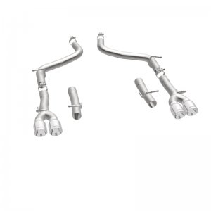 Dodge Challenger Performance Exhaust - Rear - Magnaflow - Race Series Axle-Back Quad Split 3.5in Tip - Polished - `15-`23