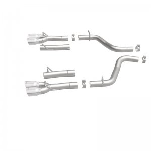 Dodge Challenger Performance Exhaust - Rear - Magnaflow - Race Series Axle-Back Quad Split 3.5in Tip - Polished - `15-`23