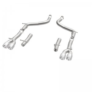 Dodge Challenger Performance Exhaust - Rear - Magnaflow - Race Series Axle-Back Quad Split 3.5in Tip - Polished - `15-`23