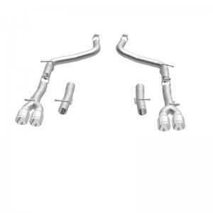 Dodge Challenger Performance Exhaust - Rear - Magnaflow - Race Series Axle-Back Quad Split 3.5in Tip - Polished - `15-`23