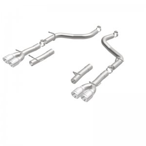 Dodge Challenger Performance Exhaust - Rear - Magnaflow - Race Series Axle-Back Quad Split 3.5in Tip - Polished - `15-`23