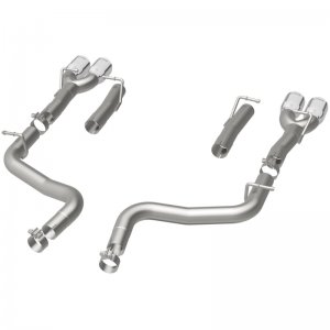 Dodge Challenger Performance Exhaust - Rear - Magnaflow - Race Series Axle-Back Quad Split 3.5in Tip - Polished - `15-`23