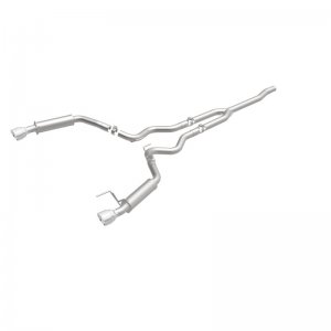 Ford Mustang Performance Exhaust - Dual Split Rear - Magnaflow - Competition Cat Back - Black - `15-`23