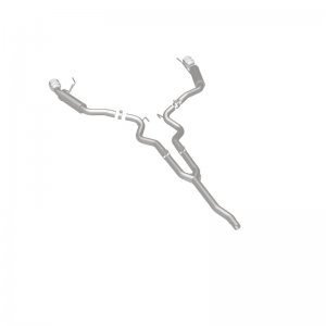 Ford Mustang Performance Exhaust - Dual Split Rear - Magnaflow - Competition Cat Back - Black - `15-`23