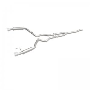 Ford Mustang Performance Exhaust - Dual Split Rear - Magnaflow - Competition Cat Back - Black - `15-`23