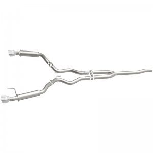 Ford Mustang Performance Exhaust - Dual Split Rear - Magnaflow - Competition Cat Back - Black - `15-`23