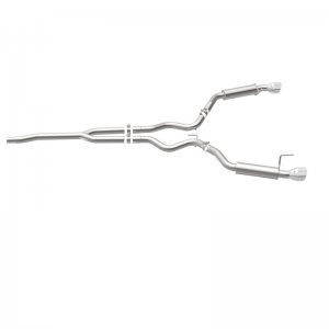 Ford Mustang Performance Exhaust - Dual Split Rear - Magnaflow - Competition Cat Back - Black - `15-`23