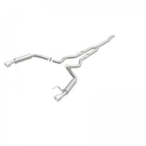 Ford Mustang Performance Exhaust - Dual Split Rear - Magnaflow - Competition Cat Back - Black - `15-`23