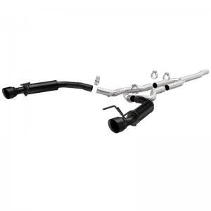 Ford Mustang Performance Exhaust - Dual Split Rear - Magnaflow - Competition Cat Back - Black - `15-`23
