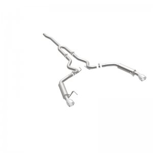 Ford Mustang Performance Exhaust - Dual Split Rear - Magnaflow - Competition Cat Back - Black - `15-`23