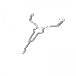 Ford Mustang Performance Exhaust - Dual Split Rear - Magnaflow - Competition Cat Back - Black - `15-`23