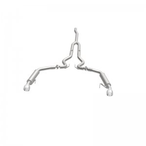 Ford Mustang Performance Exhaust - Dual Split Rear - Magnaflow - Competition Cat Back - Black - `15-`23