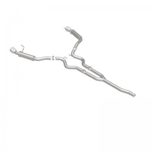 Ford Mustang Performance Exhaust - Dual Split Rear - Magnaflow - Competition Cat Back - Black - `15-`23