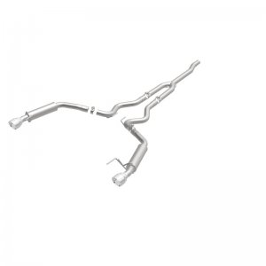 Ford Mustang Performance Exhaust - Dual Split Rear - Magnaflow - Competition Cat Back - Black - `15-`23