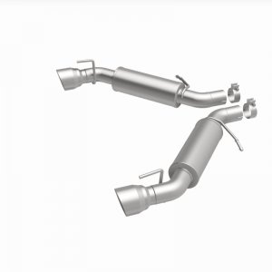 Chevrolet Camaro Performance Exhaust - Rear - Magnaflow - Axle Back, Dual Split Rear, 4.5in. Polished Welded-On Double Wall Angle Cut Folded Edge tips - Polished - `16-`24