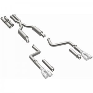 Dodge Challenger Performance Exhaust - Rear - Magnaflow - Cat Back, Quad Tips - Polished - `15-`23