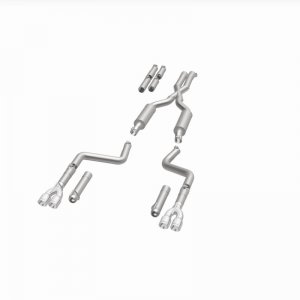 Dodge Challenger Performance Exhaust - Rear - Magnaflow - Cat Back, Quad Tips - Polished - `15-`23