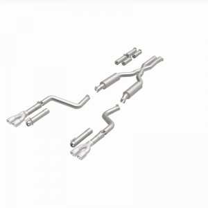 Dodge Challenger Performance Exhaust - Rear - Magnaflow - Cat Back, Quad Tips - Polished - `15-`23