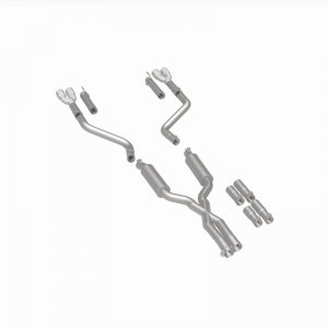 Dodge Challenger Performance Exhaust - Rear - Magnaflow - Cat Back, Quad Tips - Polished - `15-`23