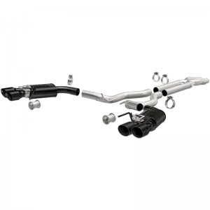 Ford Mustang Performance Exhaust - Rear - Magnaflow - Cat Back, Competition, Dual Exit - Black - `18-`23