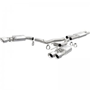 Ford Mustang Performance Exhaust - Magnaflow - Street Series Cat Back, Dual Exit - Polished - `18-`23