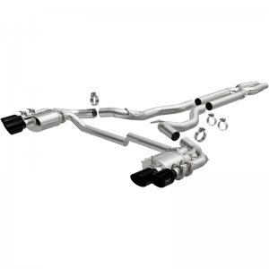 Ford Mustang Performance Exhaust - Rear - Magnaflow - NEO Series Cat-Back - Black Chrome - `18-`23