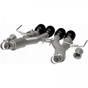 Chevrolet Corvette Performance Exhaust - Rear - Magnaflow - NEO Series Cat-Back - Black Chrome - `14-`19