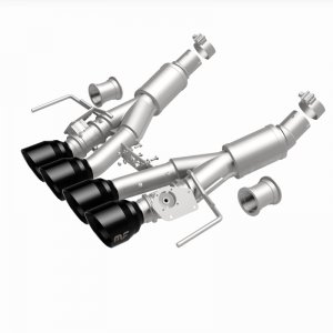 Chevrolet Corvette Performance Exhaust - Rear - Magnaflow - NEO Series Cat-Back - Black Chrome - `14-`19