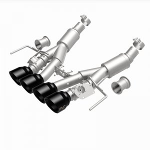 Chevrolet Corvette Performance Exhaust - Rear - Magnaflow - NEO Series Cat-Back - Black Chrome - `14-`19