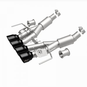 Chevrolet Corvette Performance Exhaust - Rear - Magnaflow - NEO Series Cat-Back - Black Chrome - `14-`19