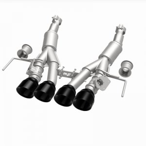 Chevrolet Corvette Performance Exhaust - Rear - Magnaflow - NEO Series Cat-Back - Black Chrome - `14-`19