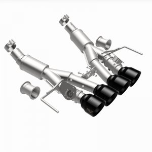 Chevrolet Corvette Performance Exhaust - Rear - Magnaflow - NEO Series Cat-Back - Black Chrome - `14-`19