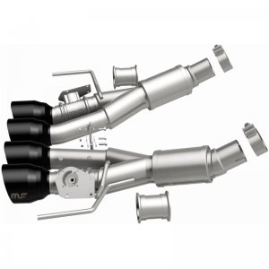 Chevrolet Corvette Performance Exhaust - Rear - Magnaflow - NEO Series Cat-Back - Black Chrome - `14-`19