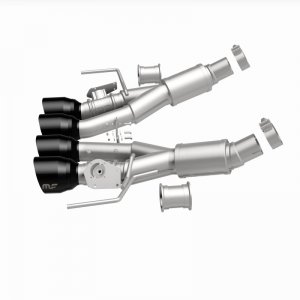 Chevrolet Corvette Performance Exhaust - Rear - Magnaflow - NEO Series Cat-Back - Black Chrome - `14-`19