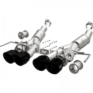 Chevrolet Corvette Performance Exhaust - Rear - Magnaflow - NEO Series Cat-Back - Black Chrome - `14-`19